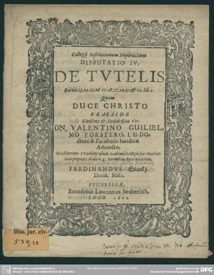 Disputatio de tutelis