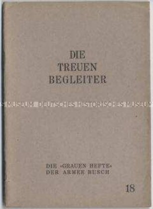 Heft aus der Schriftenreihe "Die 'Grauen Hefte' der Armee Busch" mit Gedichten (Nr. 18)