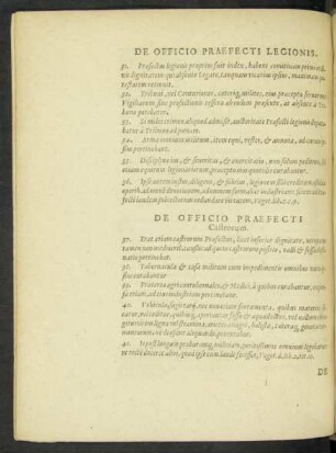De Officio Praefecti Legionis.
