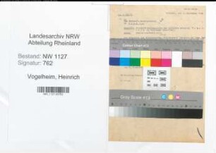 Entnazifizierung Heinrich Vogelheim , geb. 00.00.0000 (Gastwirt)