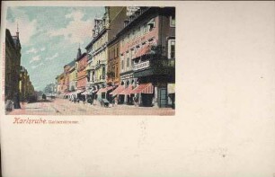 Postkartenalbum. "Karlsruhe - Kaiserstrasse". Kaiserstraße