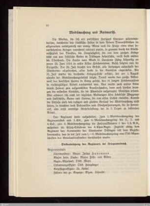 Mobilmachung und Ausmarsch