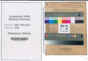 Entnazifizierung Wilhelm Niesenhaus , geb. 26.03.1901 (Arbeiter)