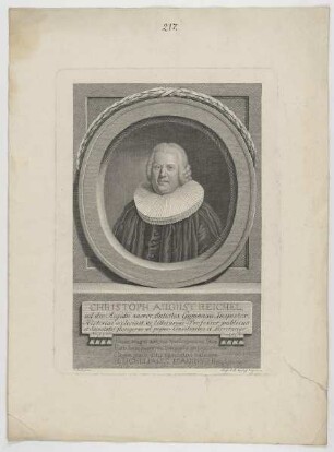 Bildnis des Christoph August Reichel