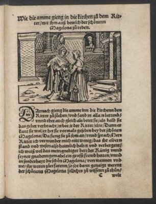 Wie die amme gieng in die kirchen zu dem Ritter ...