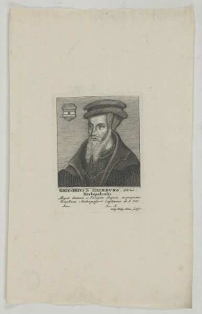 Bildnis des Gregorivs de Heimbvrg