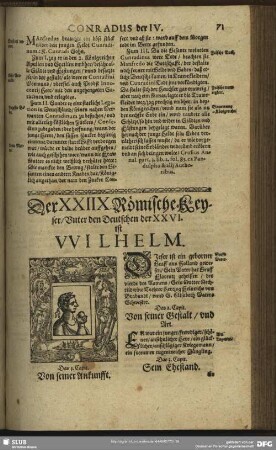 Der XXIIX. Römische Keyser, Unter den Deutschen der XXVI. ist Wilhelm