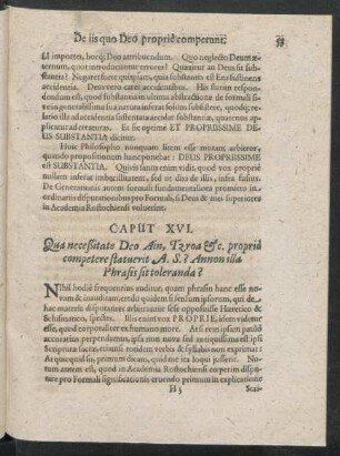 Caput XVI. - XXII.
