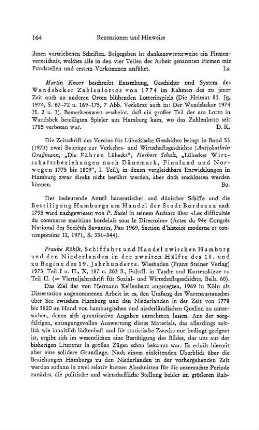 Röhlk, Frauke :: Schiffahrt und Handel zwischen Hamburg und den Niederlanden in der zweiten Hälfte des 18. und zu Beginn des 19. Jahrhunderts, (Vierteljahrschrift für Sozial- und Wirtschaftsgeschichte, 60) : Wiesbaden, Steiner, 1973