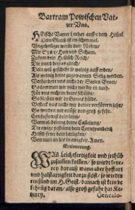 Bartram Powischen Vater Uns.