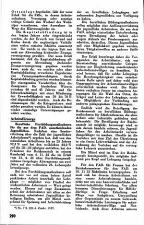 FAD für Frauen [Arbeitsfürsorge]