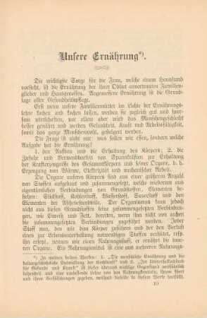 Unsere Ernährung