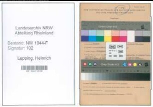 Entnazifizierung Heinrich Lepping , geb. 21.09.1909 (Steuerberater)