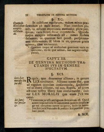 52-56, Kapitel III: De genvina methodo tractandi ius in genere spectatum