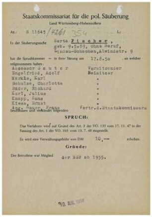 Fischer, Berta