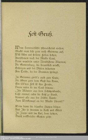 Fest-Gruß