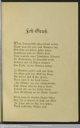 Fest-Gruß