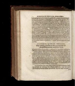Vigesimum Quartum Problema. Dato quocunq ascendente in Horizonte quolibet reliquarum domorum initia artifialiter eliciter.