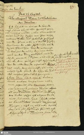 Das VI. Capitel. Von allerhand Sitten und Gebräuchen der Wenden