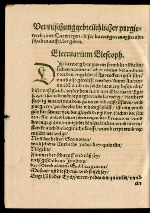 Electuarium Elescoph.