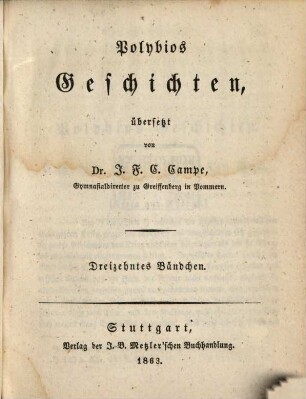 Polybios Geschichten, 13