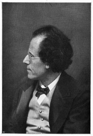 Porträt Gustav Mahler. Fotografie (Reproduktion). Um 1910