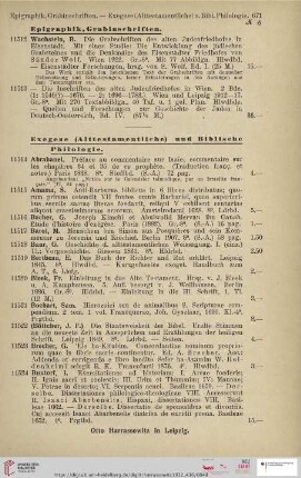 Exegese und Biblische Philologie (Nr. 11514 - 11615)