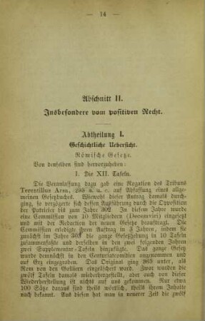 Abschnitt II. Insbesondere vom positiven Recht.