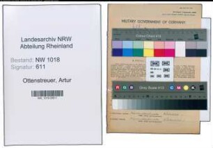 Entnazifizierung Artur Ottenstreuer , geb. 22.12.1896 (Arbeiter)
