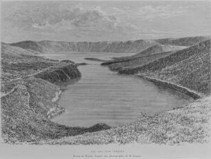Lagoa das Sete Cidades : Zeichnung der Lagoa das Sete Cidades