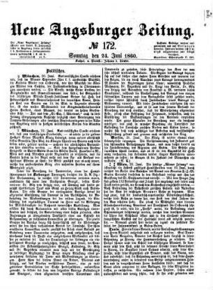 Neue Augsburger Zeitung. 1860,1/6