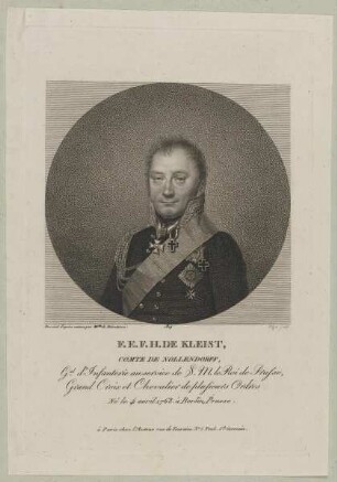 Bildnis des Friedrich Emil Ferdinand Kleist von Nollendorf