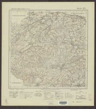 825 Weiler ; Topographische Karte von Bayern 1:25.000 [Positionsblätter]