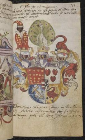 Wappen: Graf Eberwin Wirich von Bentheim(-Tecklenburg) (1575-1596), Eintrag 1591