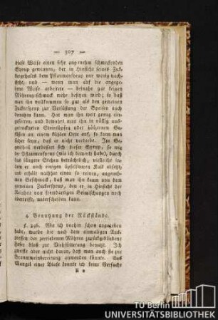 4. Benutzung der Rückstände.