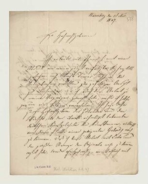 Brief von Johann Philipp Walther an Joseph Heller