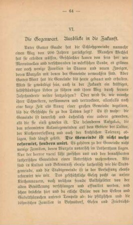 VI. Die Gegenwart. Ausblicke in die Zukunft