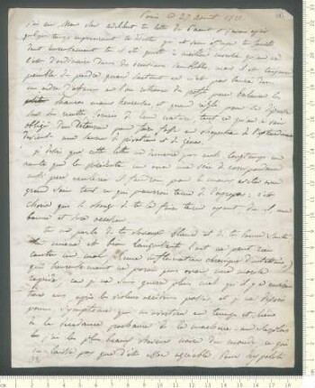 Brief von Charles de Chamisso an Adelbert von Chamisso