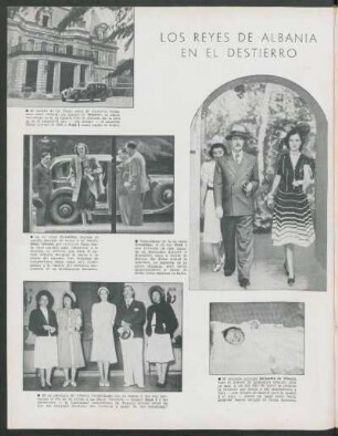 Los reyes de Albania en el destierro
