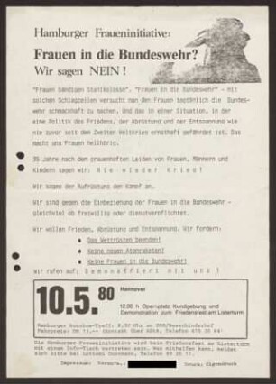 Aufruf zur Demonstration am 10.5.1980