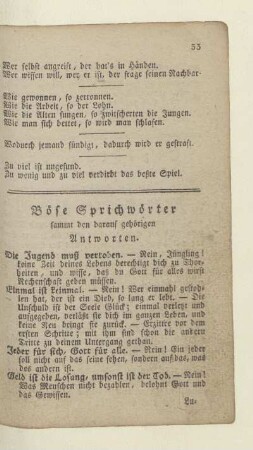 Böse Sprichwörter