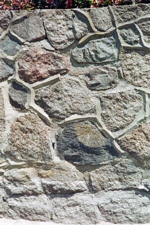 Fritz-Berodt-Straße 7-9: Hofanlage: Teich bei Niedrigwasser: Ufermauer, Detailaufnahme
