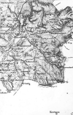 Strzegomice (Dornhennersdorf). Topographische Karte vom Preußischen Staate, Bl. 280 Wiegandsthal, aufgen. 1815