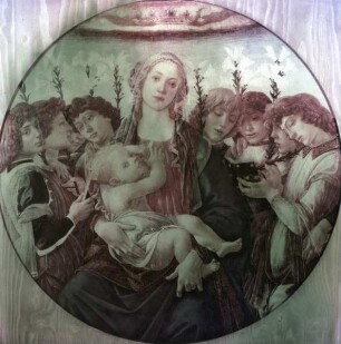 Maria mit dem Kind und singenden Engeln
