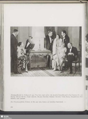 Abendgesellschaft in Hollywood 1930