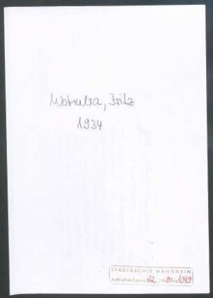 Wotruba, Fritz, [& ], an Wichert