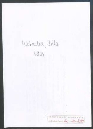 Wotruba, Fritz, [& ], an Wichert