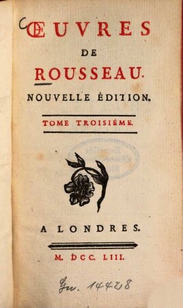 Oeuvres De Rousseau. 3