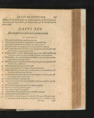 Caput XXV. De exceptione usurariae praevitatis.