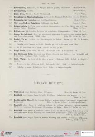 Miniaturen (Nr. 769-796a)